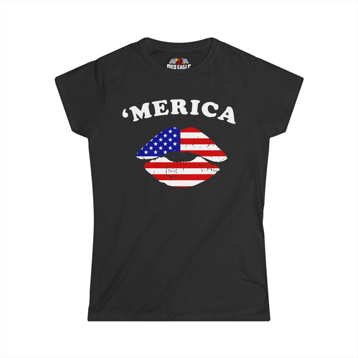 'Merica Flag Lips' Women's T‑Shirt