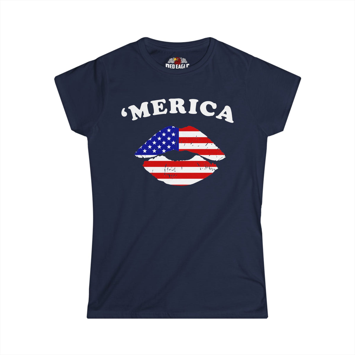 'Merica Flag Lips' Women's T‑Shirt