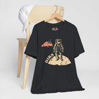 Vintage Black t-shirt with astronaut graphic and 'DIBS' text on a white background