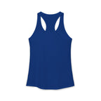Blue tank top on a white background