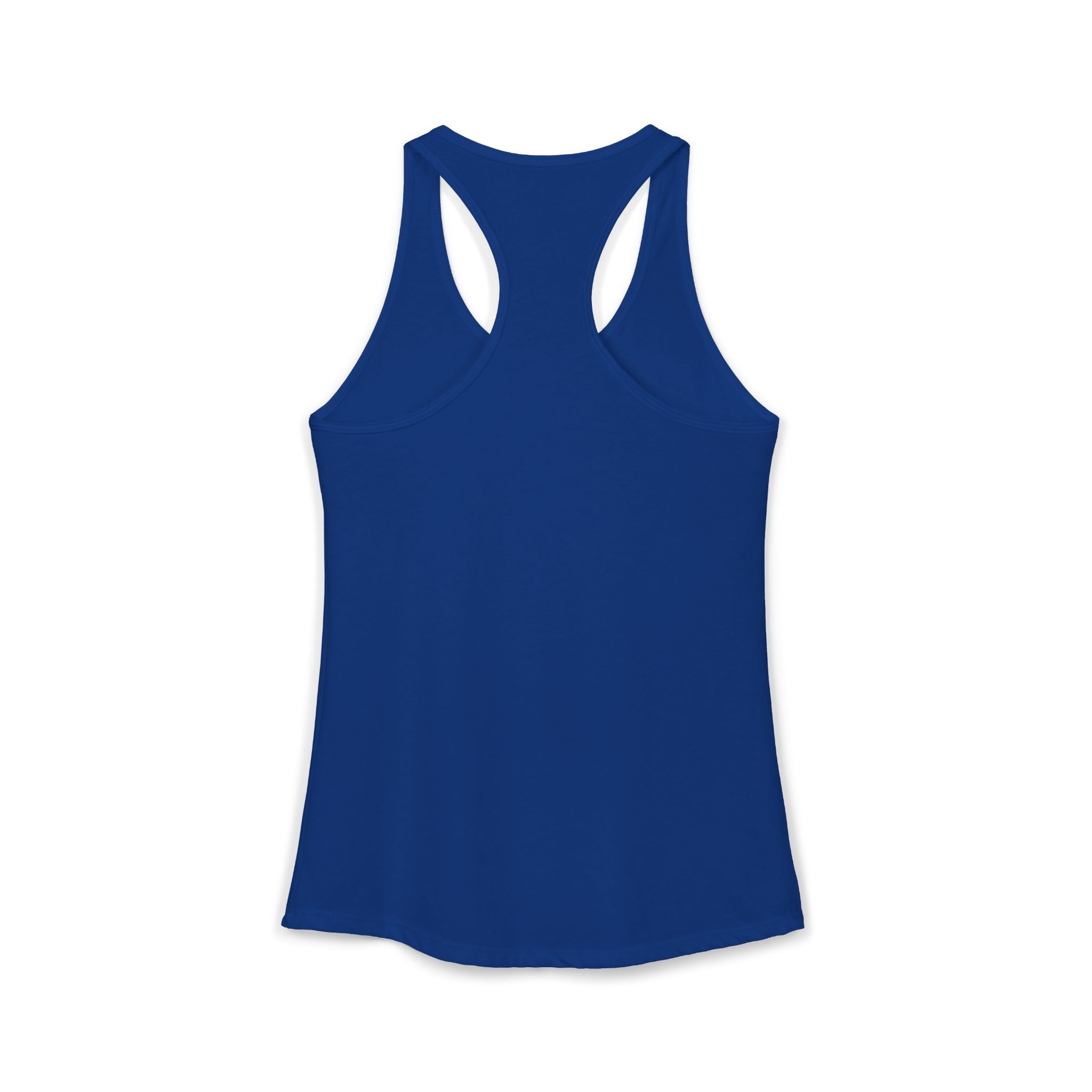 Blue tank top on a white background