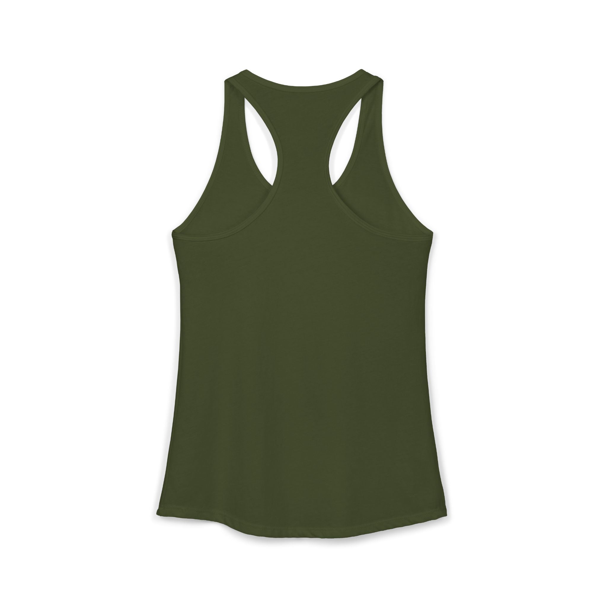 Military Green tank top on a white background