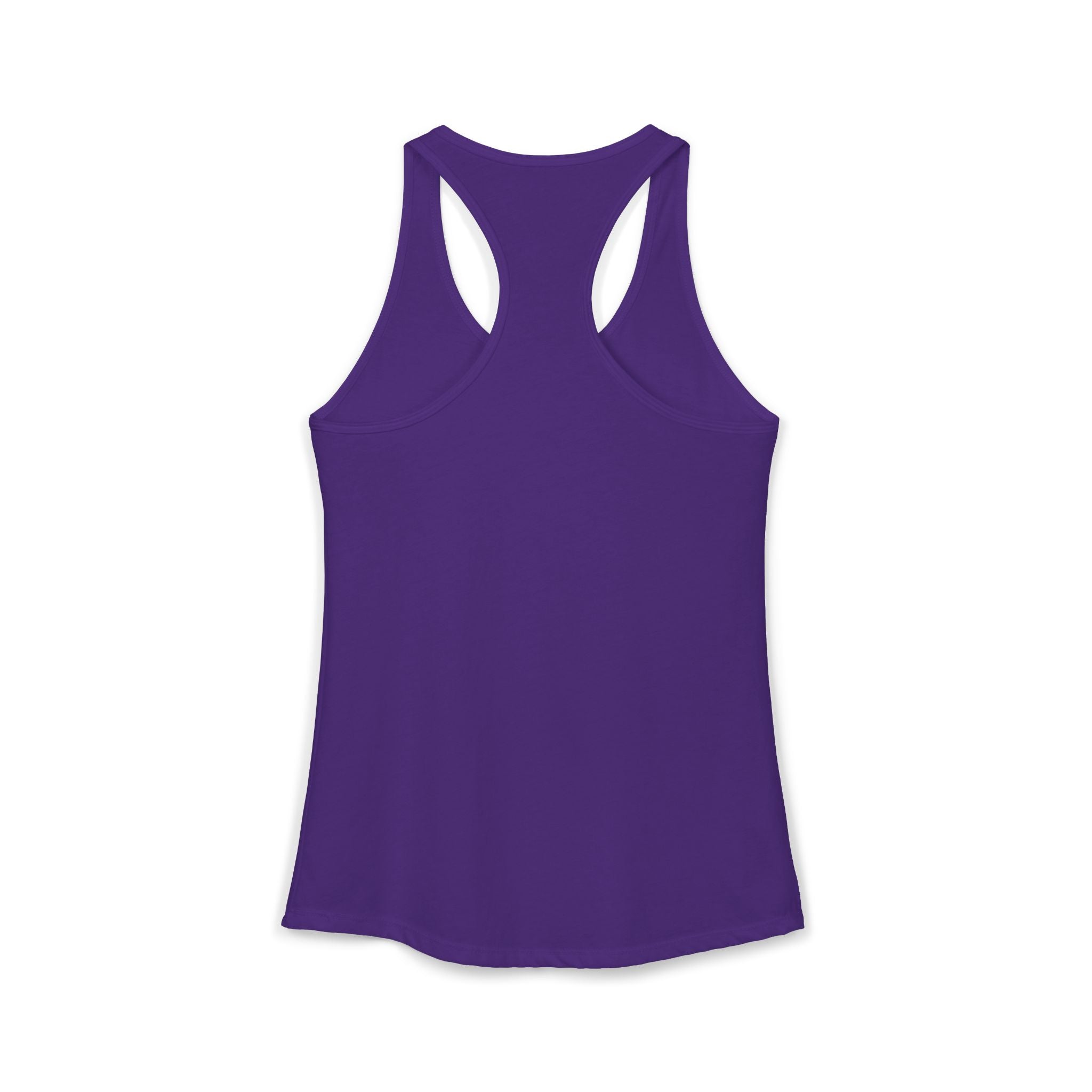 Purple tank top on a white background