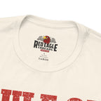 Natural t-shirt with 'Red Eagle Threads' logo and text on a white background