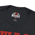 Vintage Black t-shirt with 'Red Eagle Threads' logo on a white background