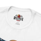 White t-shirt with Red Eagle Threads logo and text on a white background