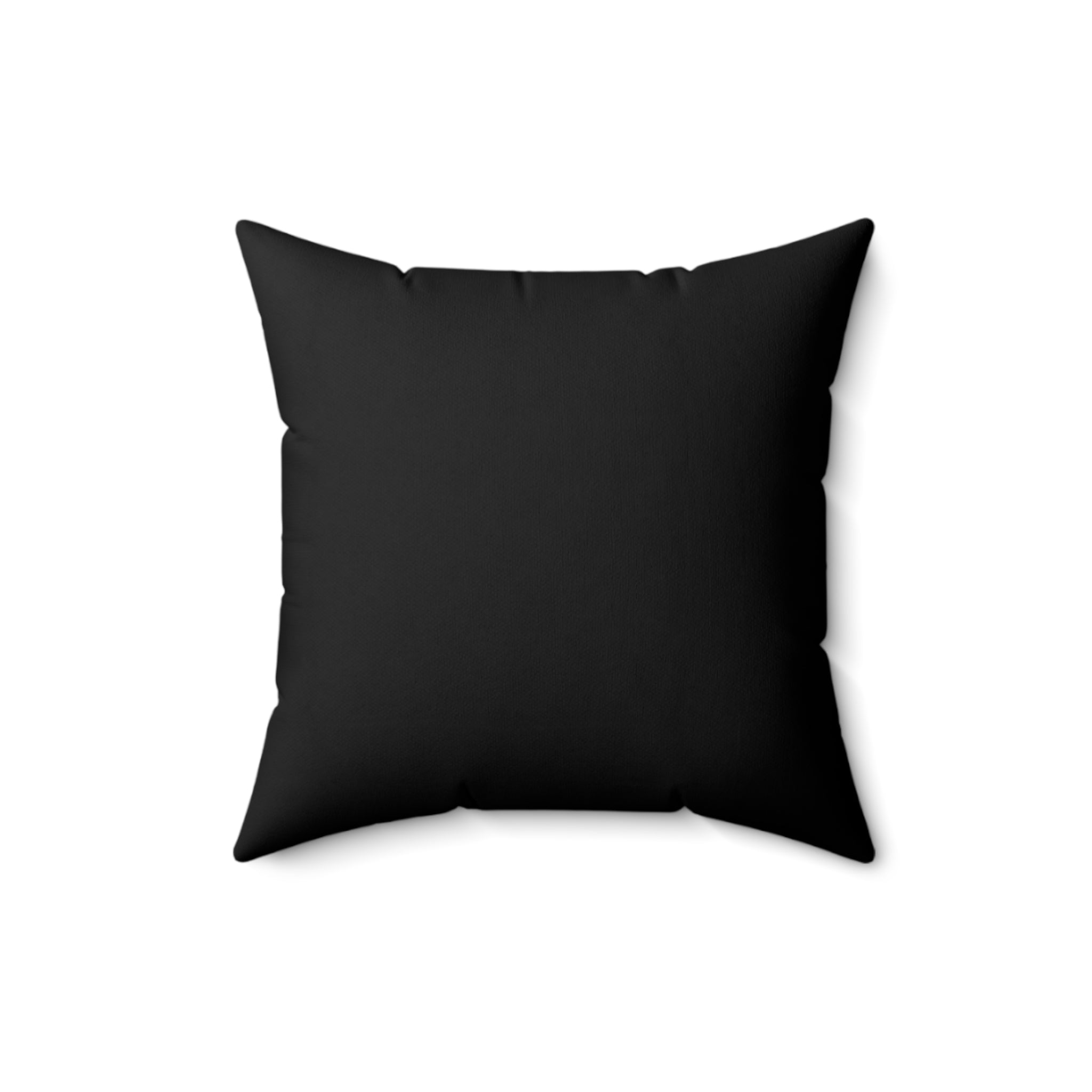 Black pillow on a white background