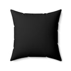 Black pillow on a white background