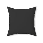Black pillow on a white background