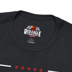 Vintage Black t-shirt with 'Red Eagle Threads' logo on a white background