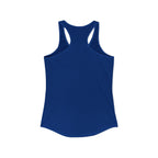 Blue tank top on a white background