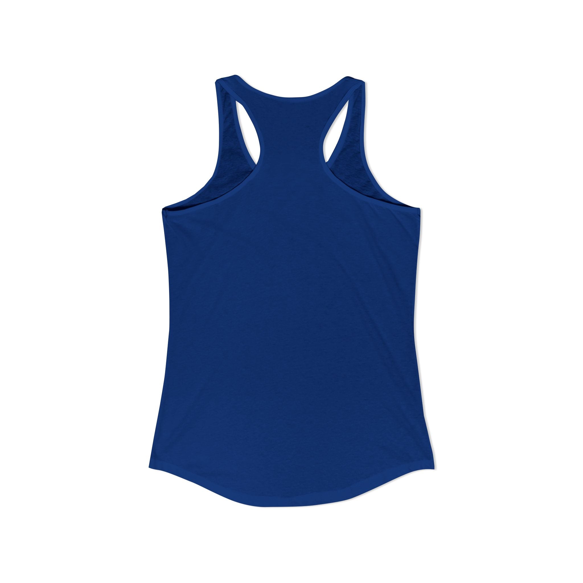 Blue tank top on a white background