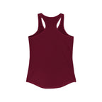 Maroon tank top on a white background