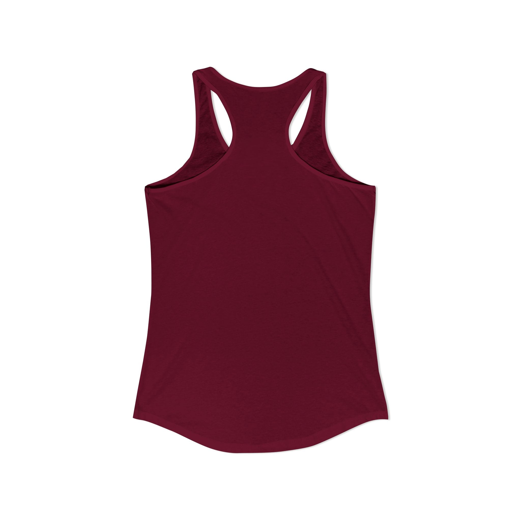 Maroon tank top on a white background