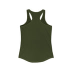 Green tank top on a white background