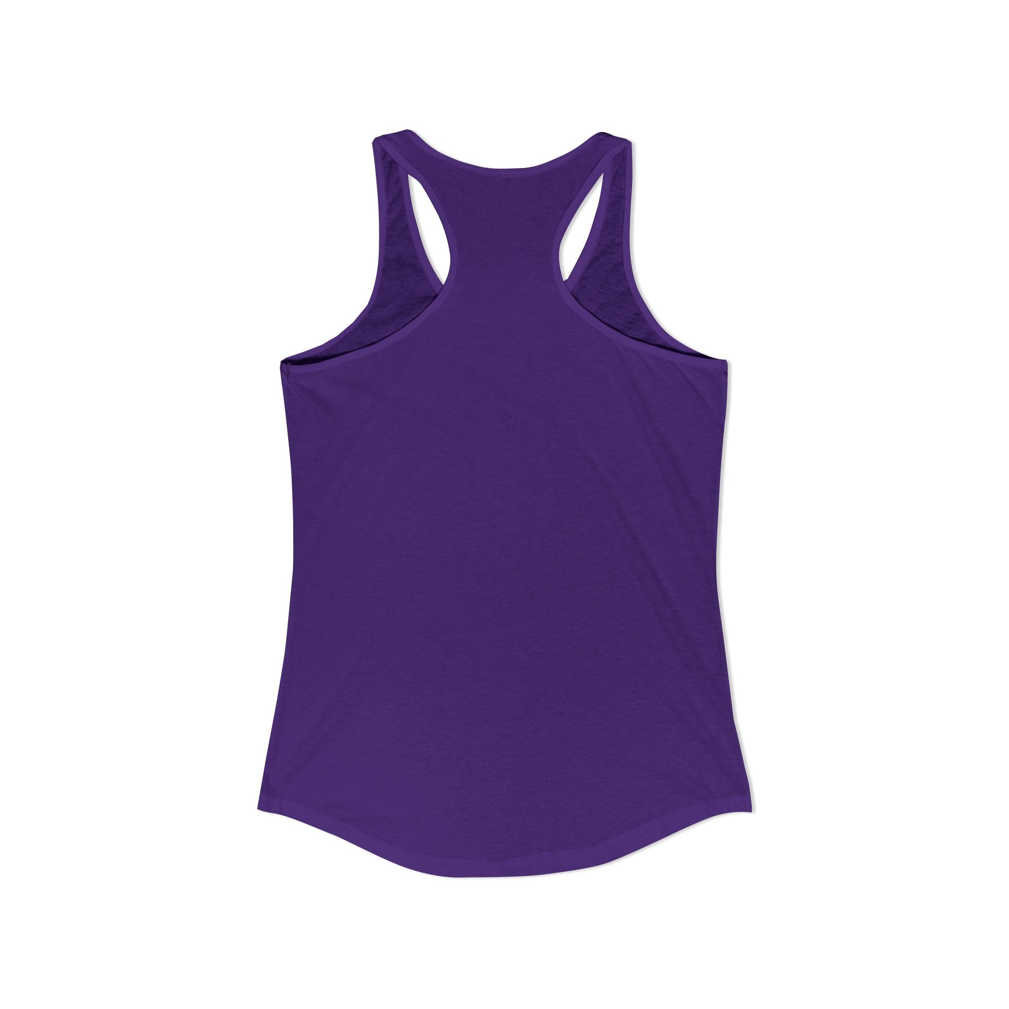 Purple tank top on a white background