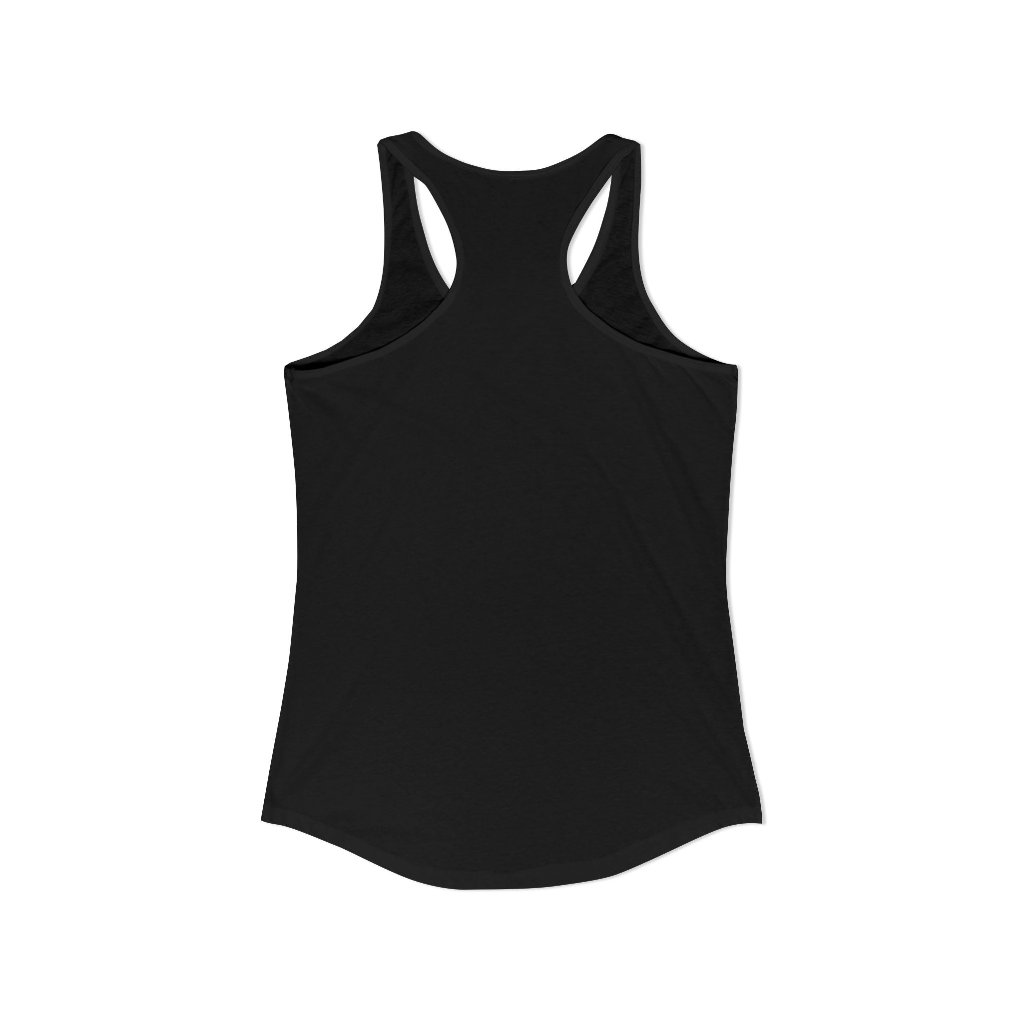 Black tank top on a white background