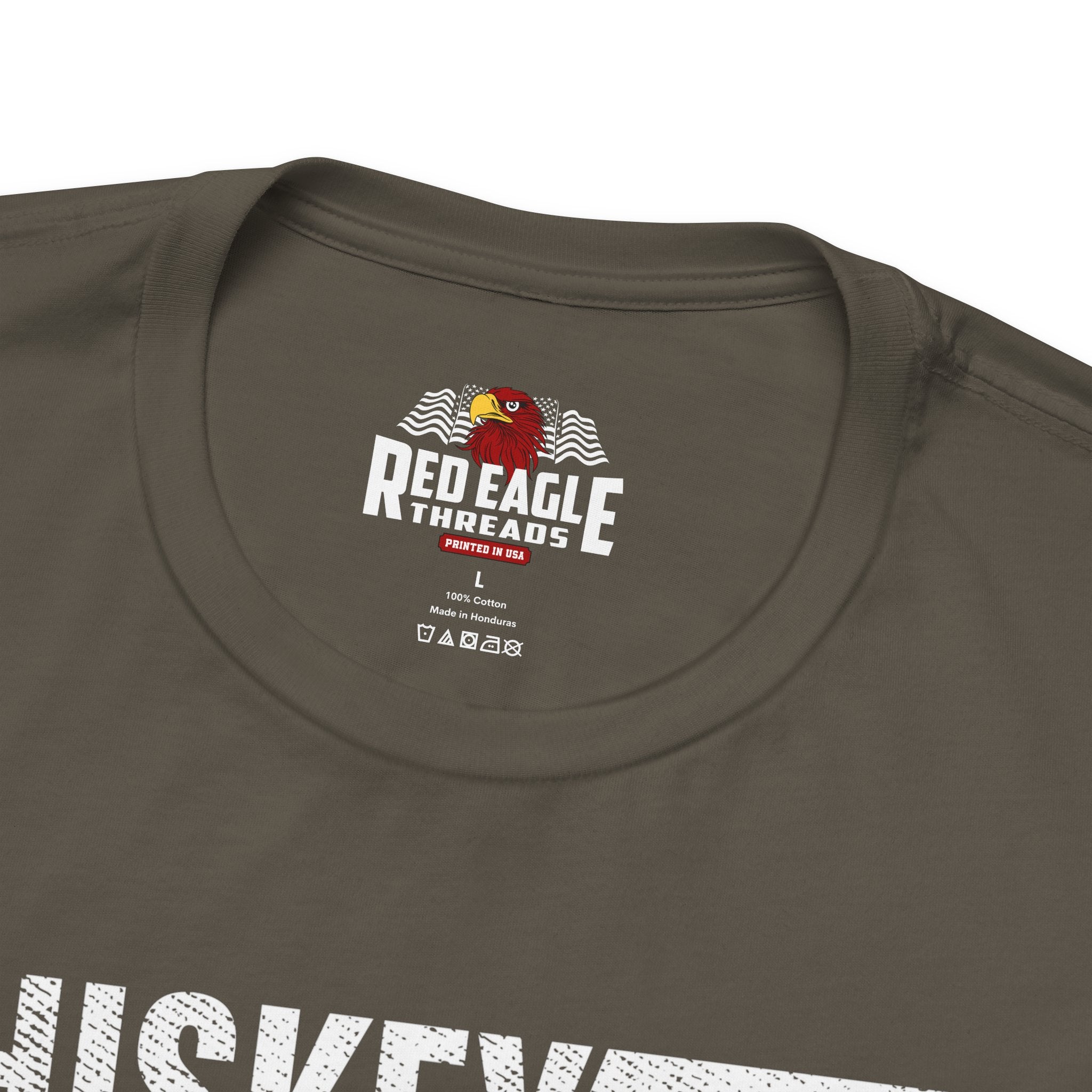 Army t-shirt with Red Eagle Threads logo on a white background