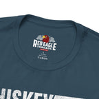 Deep teal t-shirt with 'Red Eagle Threads' logo on a white background