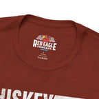 Rust t-shirt with 'Red Eagle Treads' logo on a white background