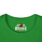 Green t-shirt with Red Eagle Threads logo on a white background